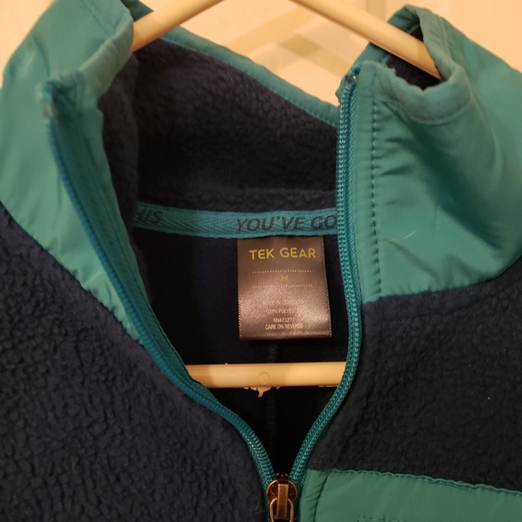 Women's Tek Gear Blue Fleece with Collar - Picture 7 of 11